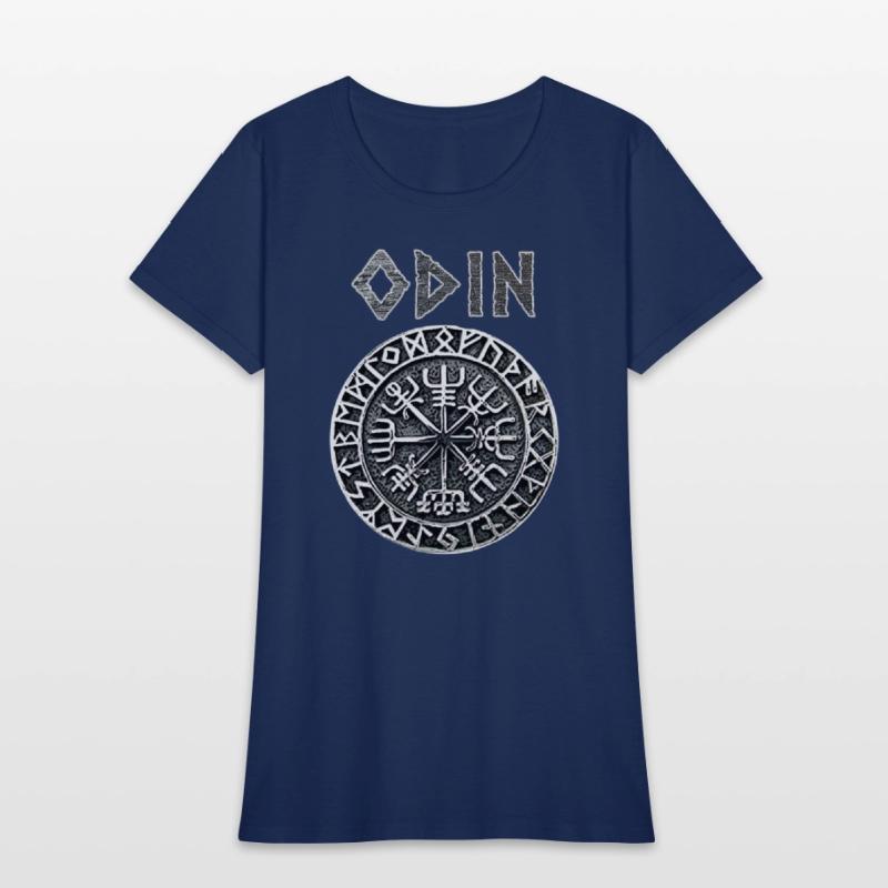 Odin VEGVISIR Runes Shirt Vikings Gods Myth