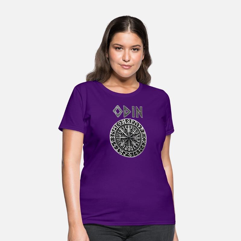 Odin VEGVISIR Runes Shirt Vikings Gods Myth