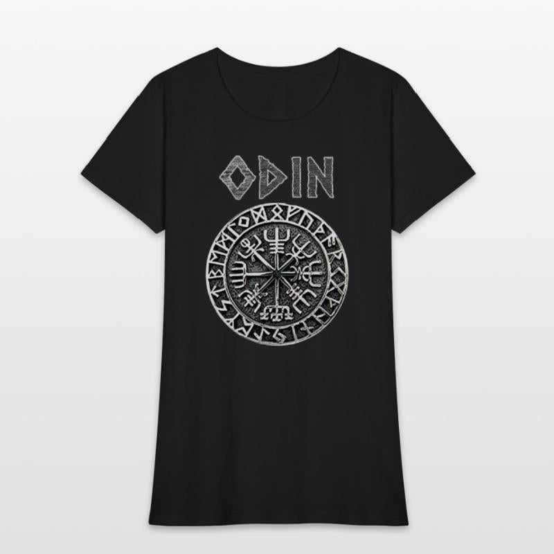 Odin VEGVISIR Runes Shirt Vikings Gods Myth