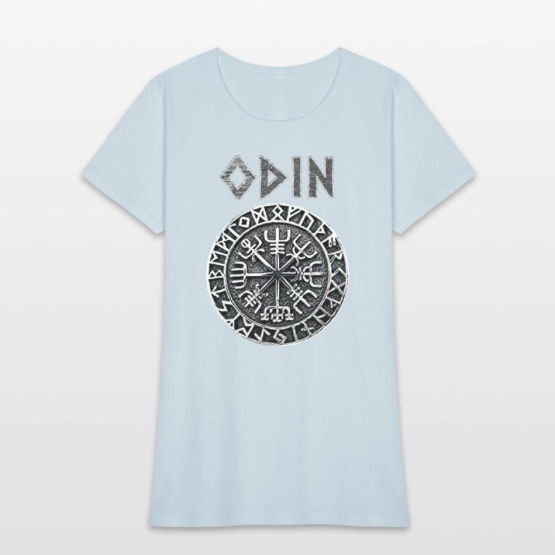 Odin VEGVISIR Runes Shirt Vikings Gods Myth