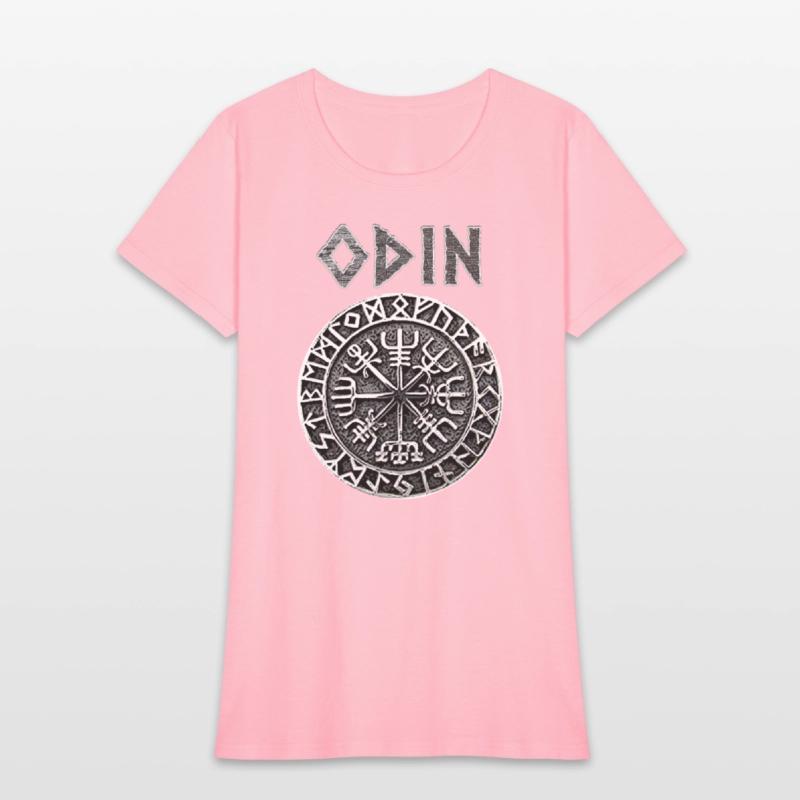 Odin VEGVISIR Runes Shirt Vikings Gods Myth