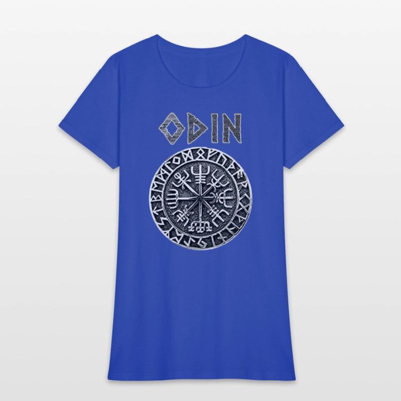 Odin VEGVISIR Runes Shirt Vikings Gods Myth