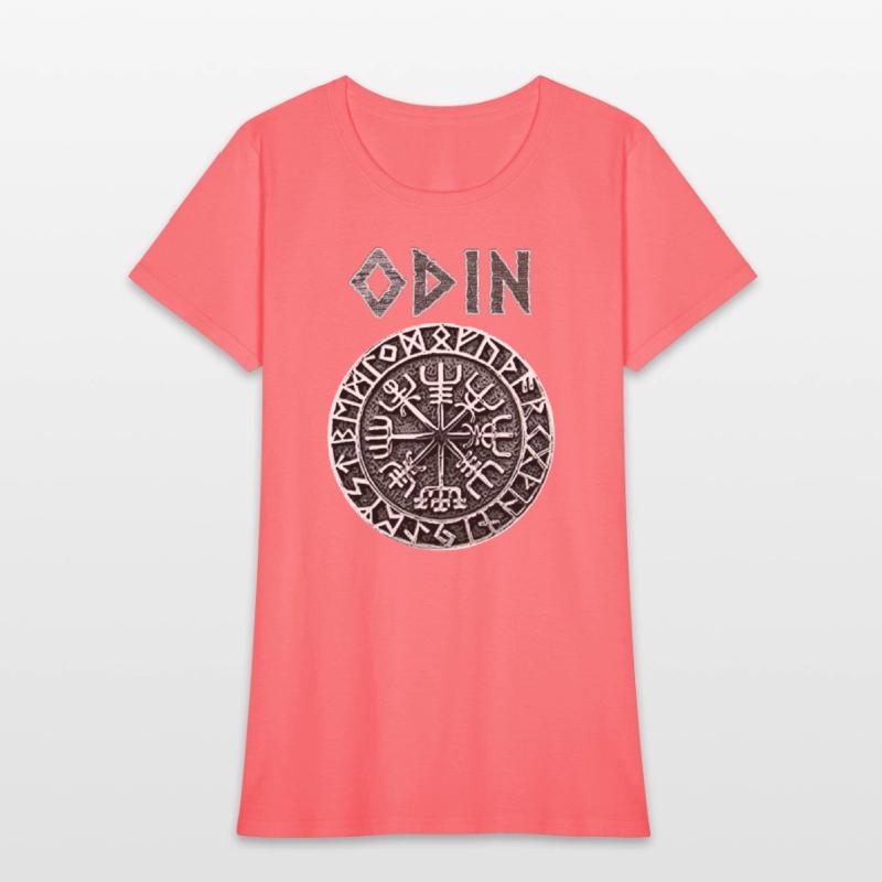 Odin VEGVISIR Runes Shirt Vikings Gods Myth