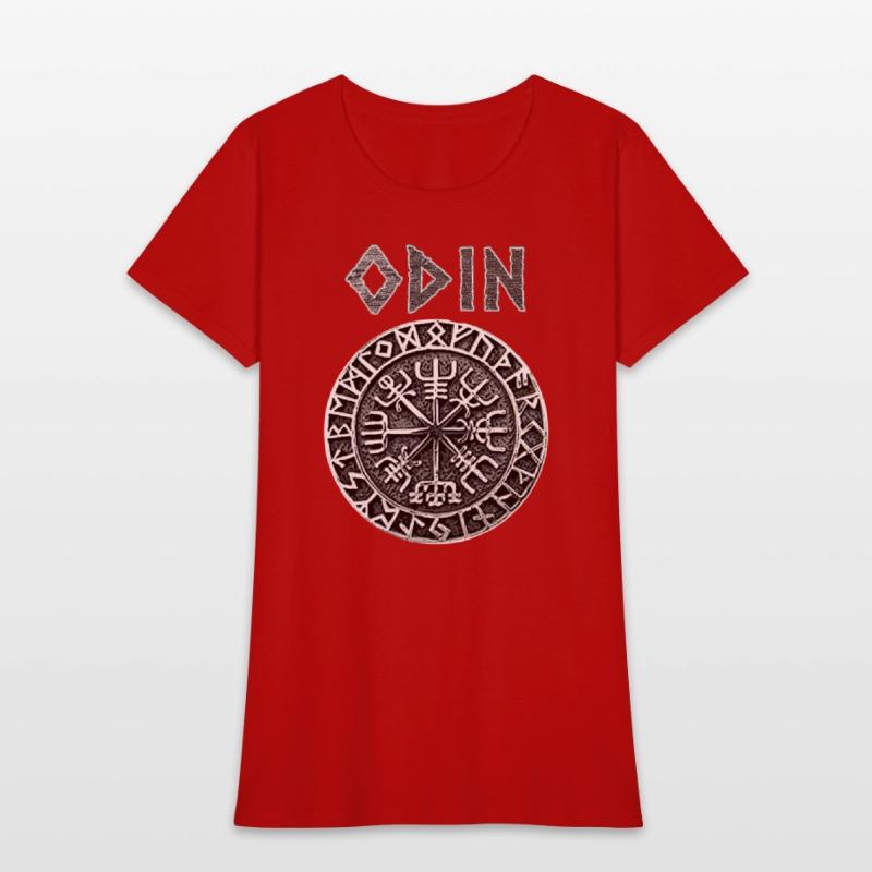Odin VEGVISIR Runes Shirt Vikings Gods Myth
