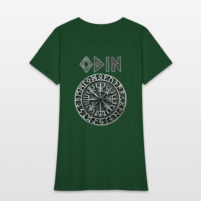 Odin VEGVISIR Runes Shirt Vikings Gods Myth
