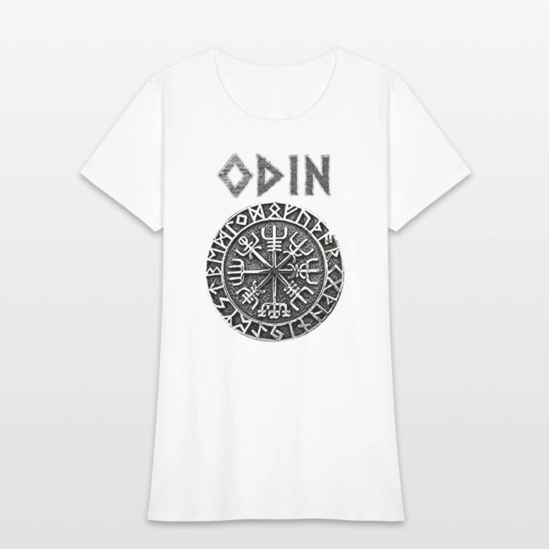 Odin VEGVISIR Runes Shirt Vikings Gods Myth