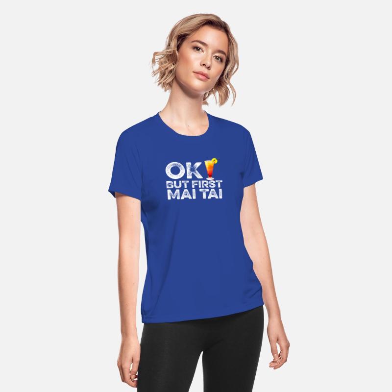 OK But First Mai Tai T-Shirt - Funny Rum Cocktail