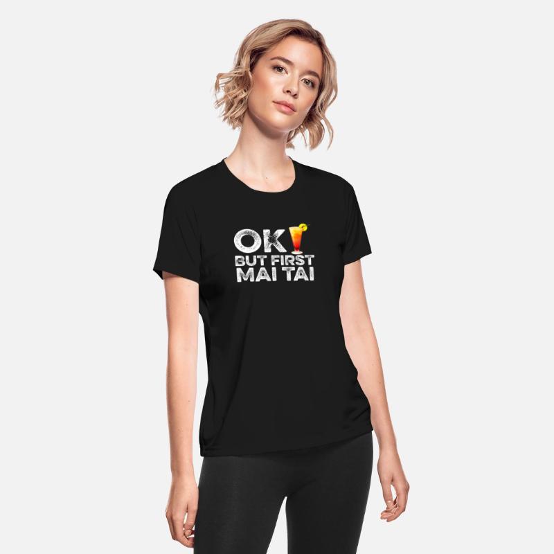 OK But First Mai Tai T-Shirt - Funny Rum Cocktail
