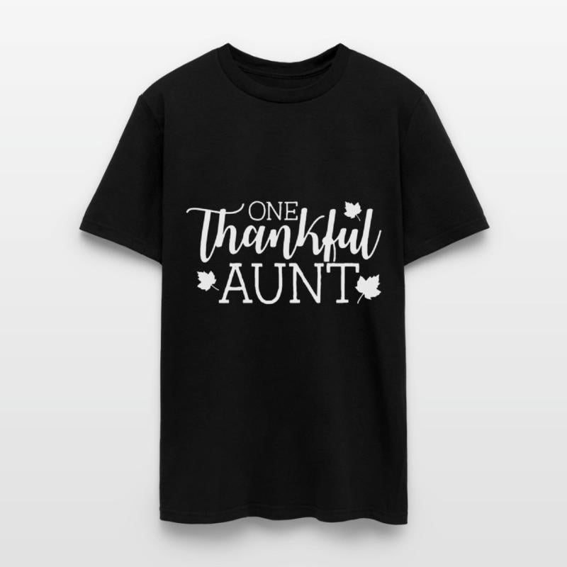 one thankful aunt black and white shirt aunt