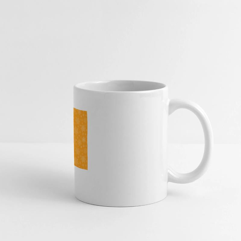 Orange Snowflakes Pattern