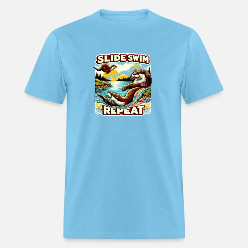 Otterly Fun Slide Swim Repeat for Otter Lovers