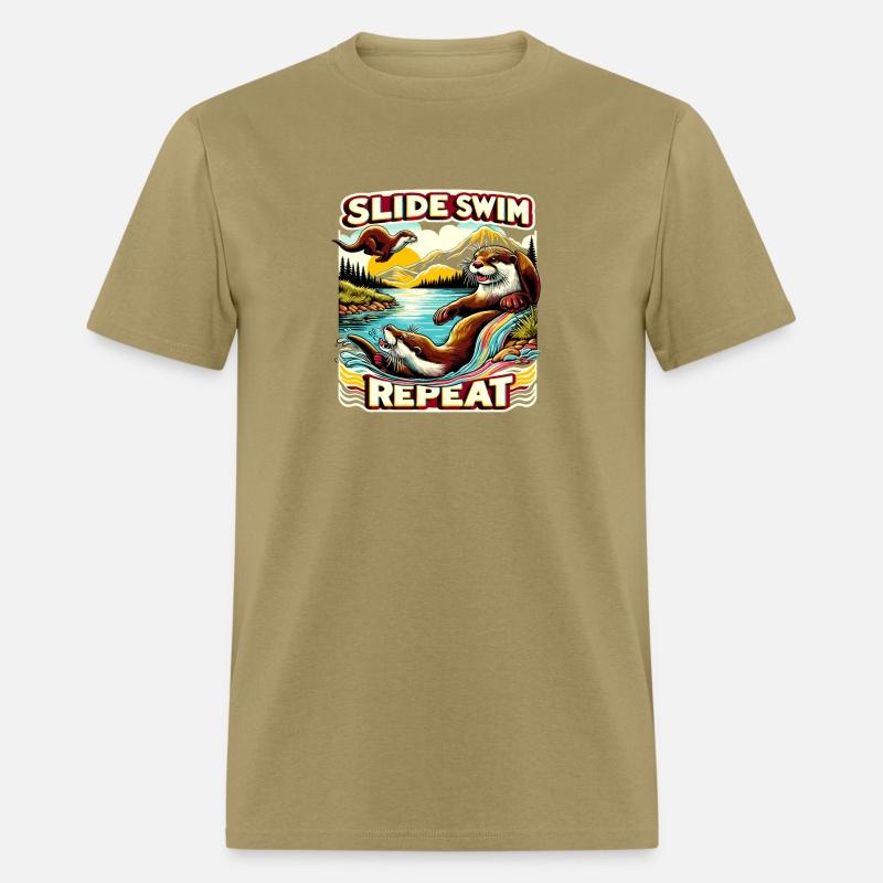 Otterly Fun Slide Swim Repeat for Otter Lovers