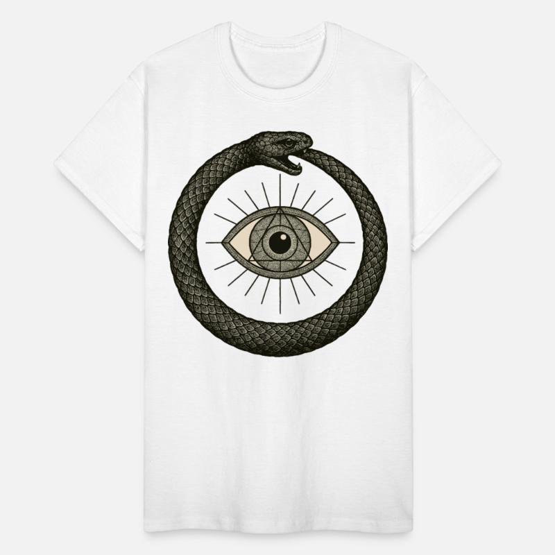 Ouroboros Around Third Eye Symbol