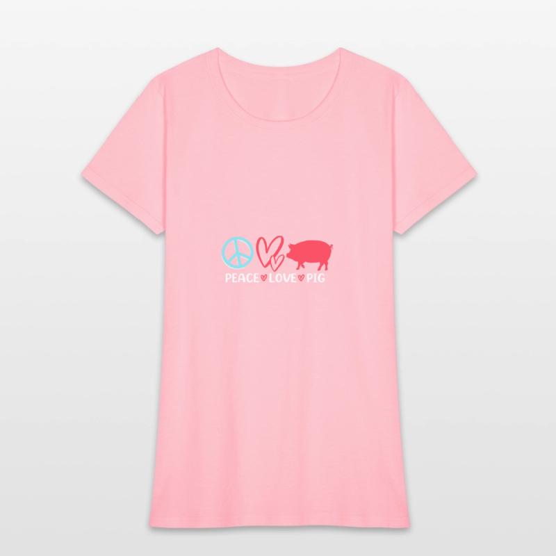 Peace Love Pig Funny Livestock Show Pig Fair