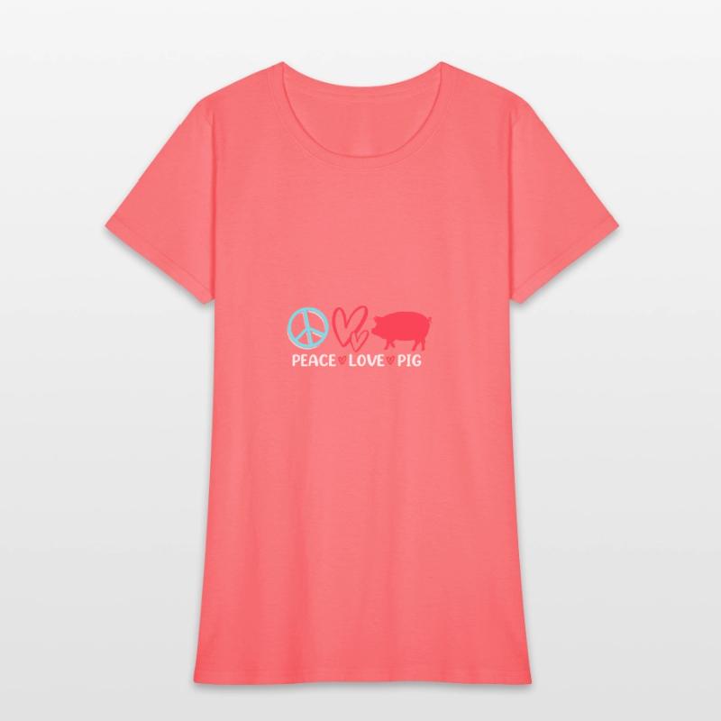 Peace Love Pig Funny Livestock Show Pig Fair