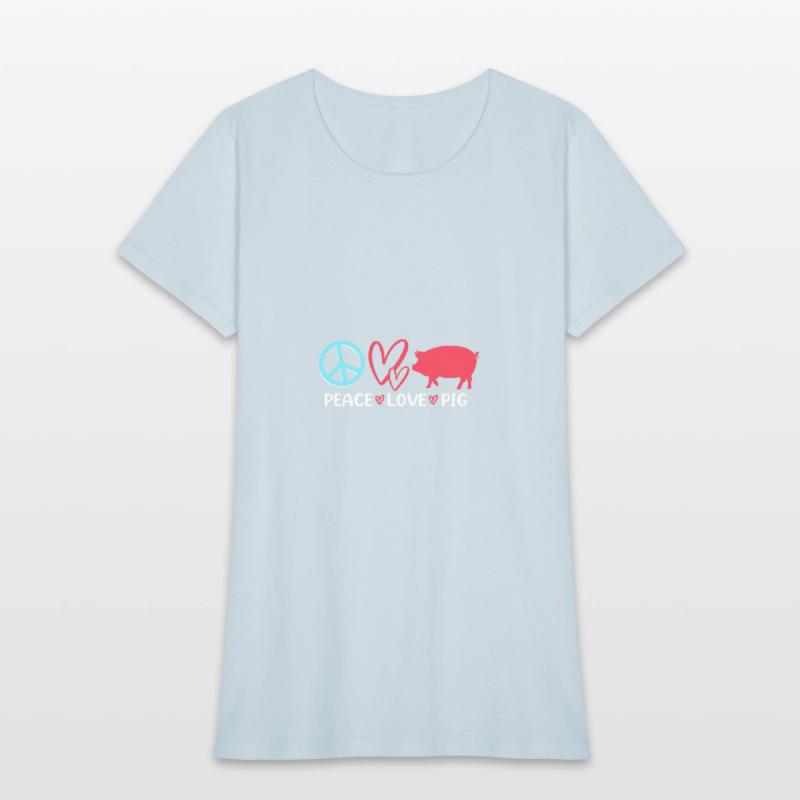 Peace Love Pig Funny Livestock Show Pig Fair