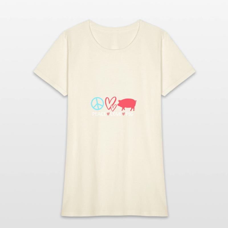 Peace Love Pig Funny Livestock Show Pig Fair