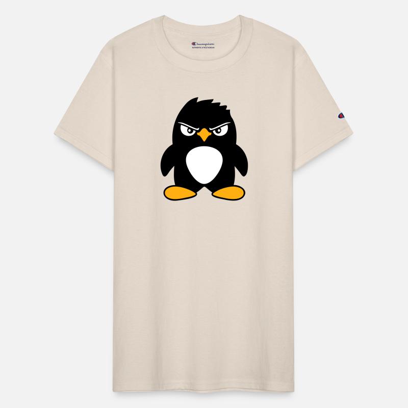 Penguin Looks Serious Evil Dangerous Cool Look Fun