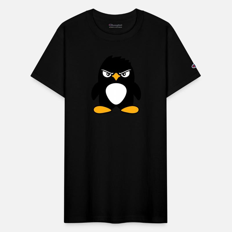 Penguin Looks Serious Evil Dangerous Cool Look Fun