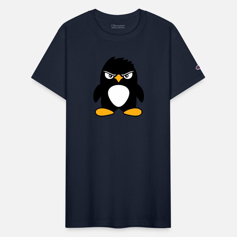 Penguin Looks Serious Evil Dangerous Cool Look Fun