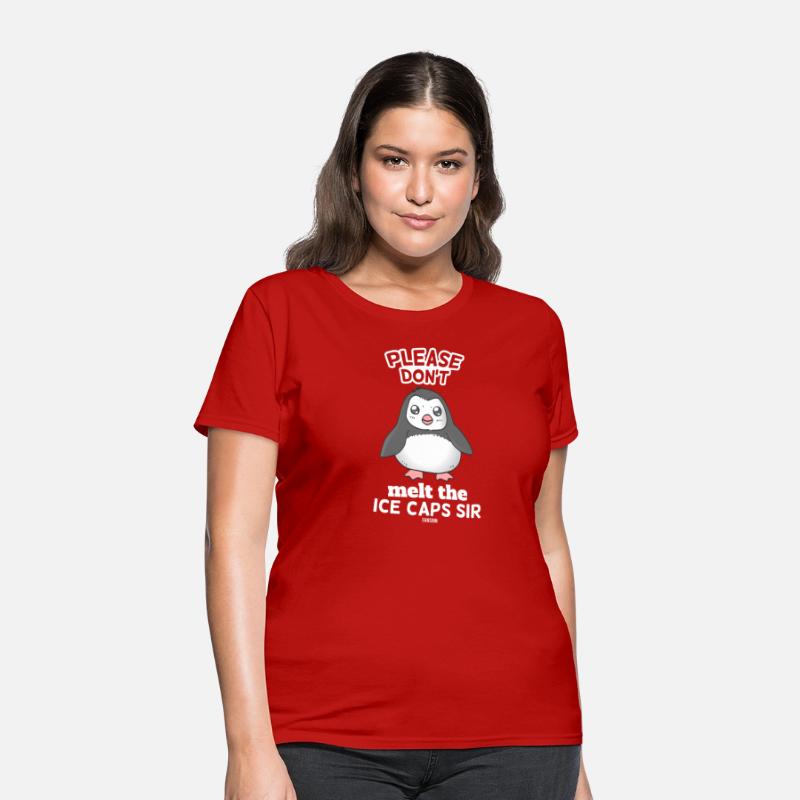 Penguin on the south pole nature conservation