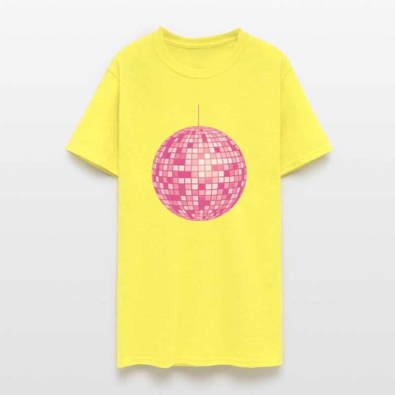 Pink Retro Disco Mirror Ball