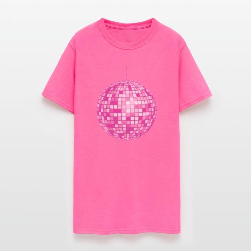 Pink Retro Disco Mirror Ball