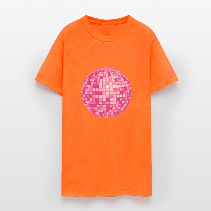 Pink Retro Disco Mirror Ball