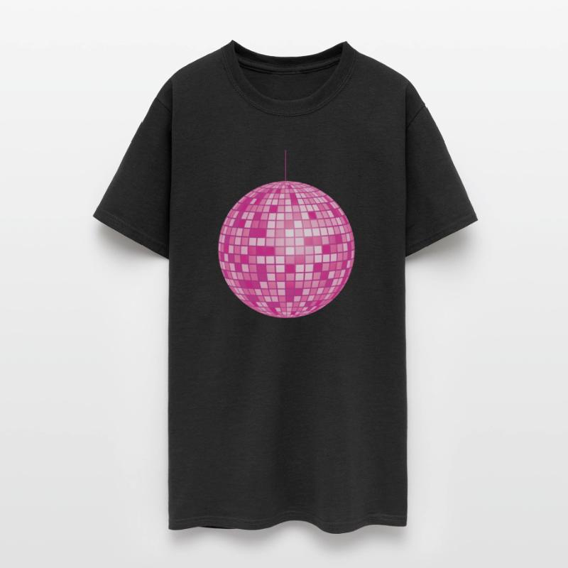 Pink Retro Disco Mirror Ball