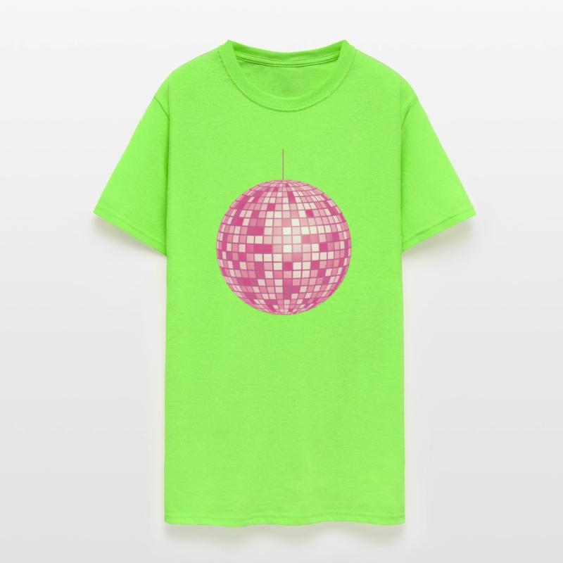 Pink Retro Disco Mirror Ball