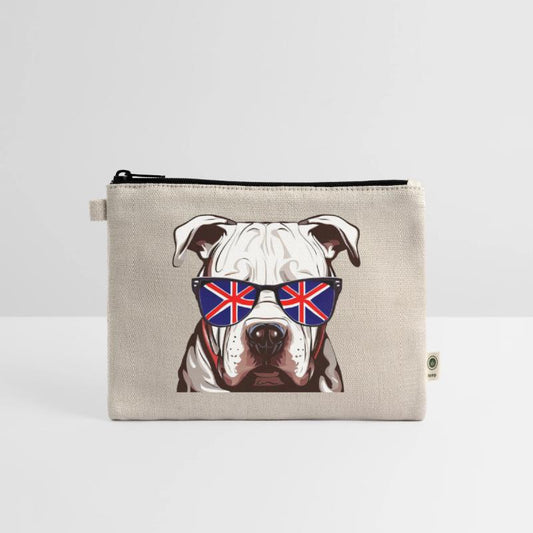 Pitbull Wearing Union Jack Sunglasses