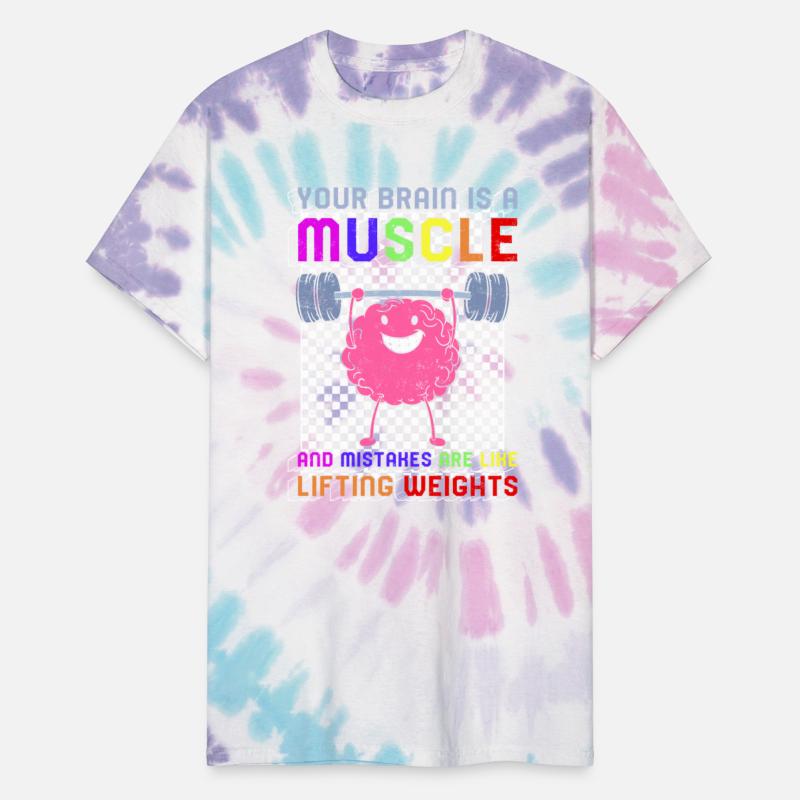 Positivity Shirt, Brain Is A Muscle Tee, Brain