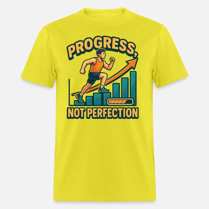 "Progress Not Perfection" Motivational T-Shirt