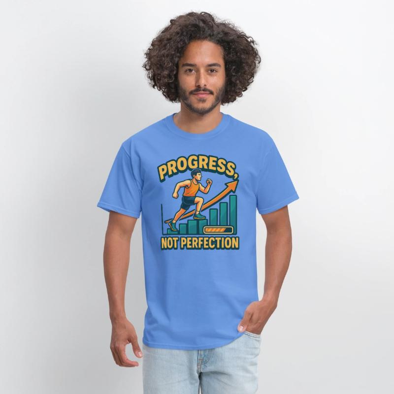 "Progress Not Perfection" Motivational T-Shirt