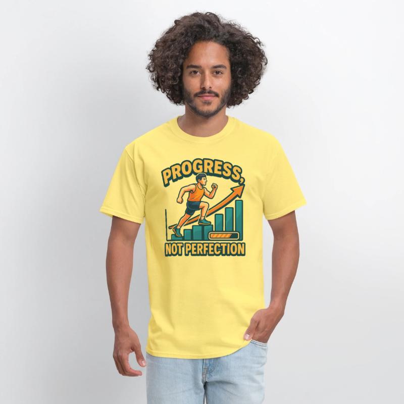 "Progress Not Perfection" Motivational T-Shirt