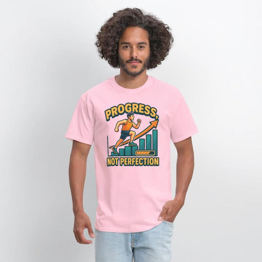 "Progress Not Perfection" Motivational T-Shirt