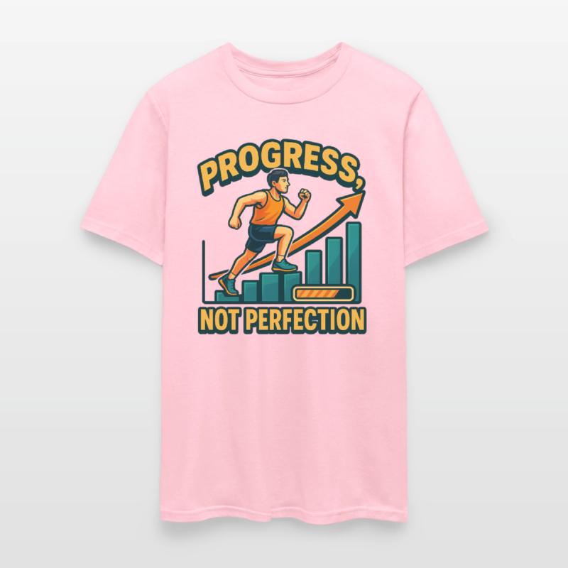 "Progress Not Perfection" Motivational T-Shirt