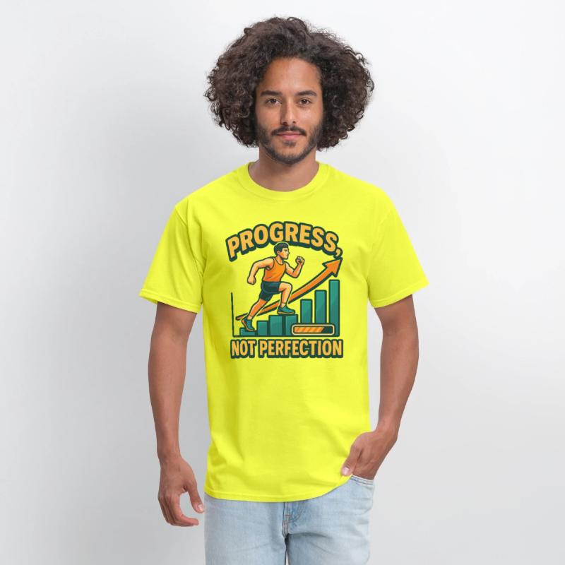"Progress Not Perfection" Motivational T-Shirt