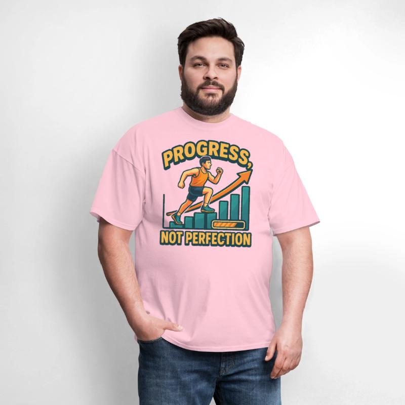 "Progress Not Perfection" Motivational T-Shirt