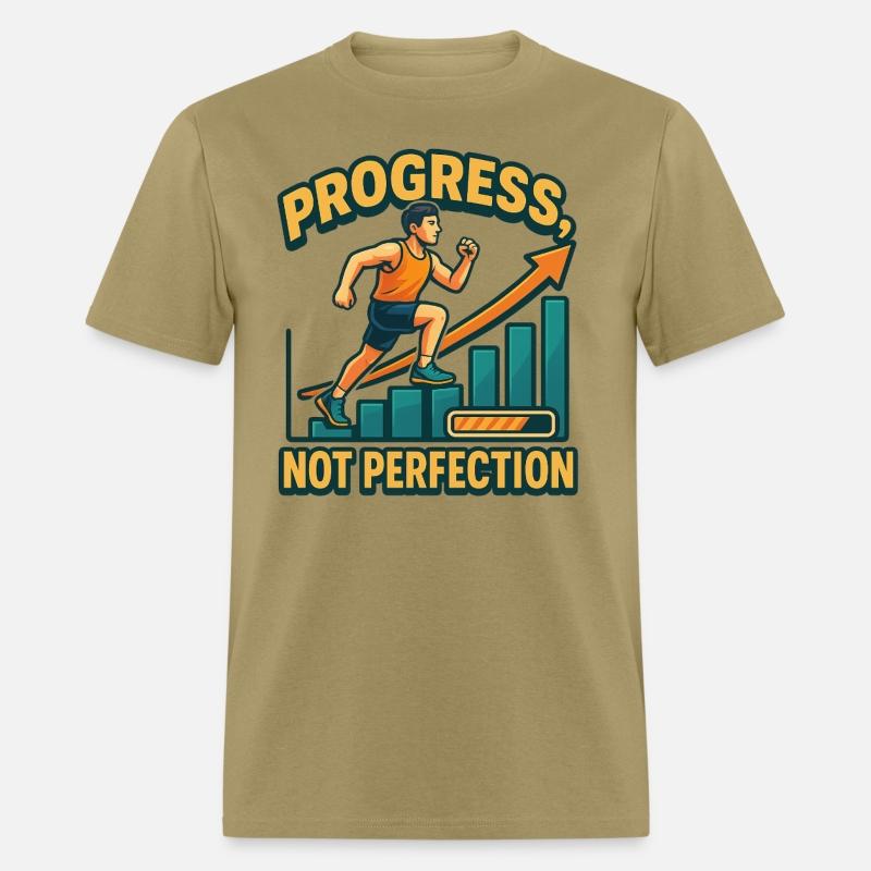 "Progress Not Perfection" Motivational T-Shirt