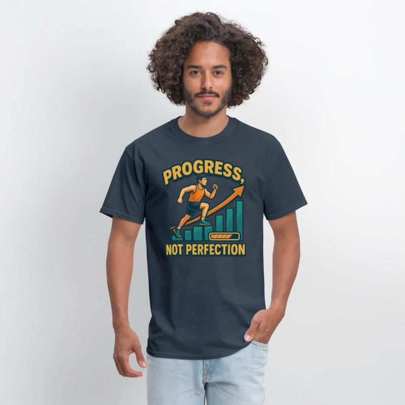 "Progress Not Perfection" Motivational T-Shirt