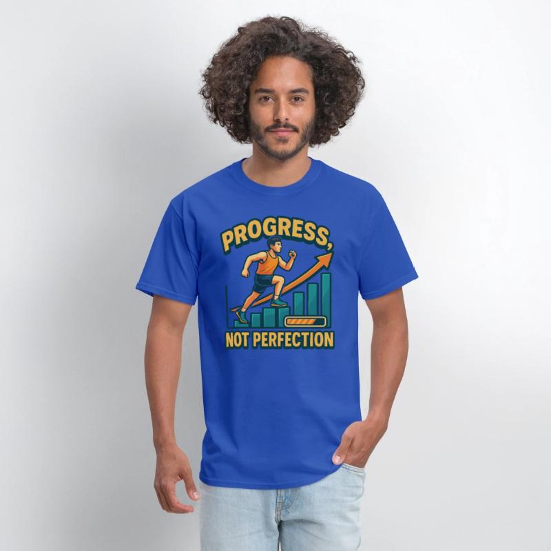 "Progress Not Perfection" Motivational T-Shirt