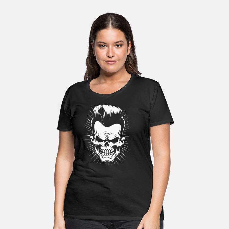 Psychobilly Skull Rockabilly Rocknroll 3