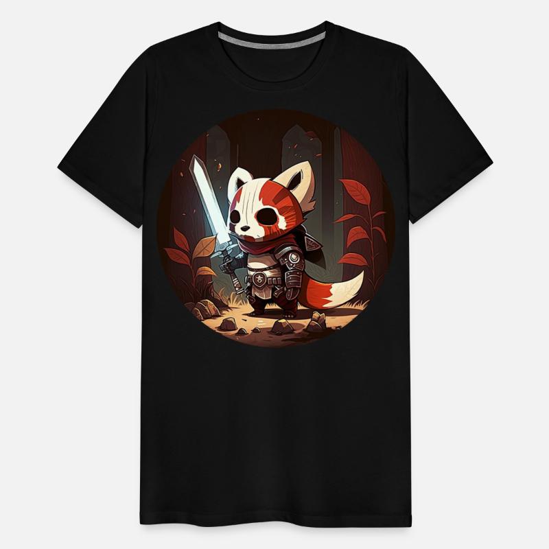Red Panda Pathfinder Fighter Character Portrait 1