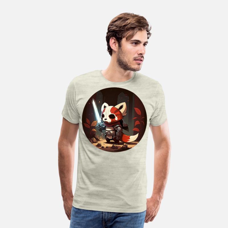 Red Panda Pathfinder Fighter Character Portrait 1