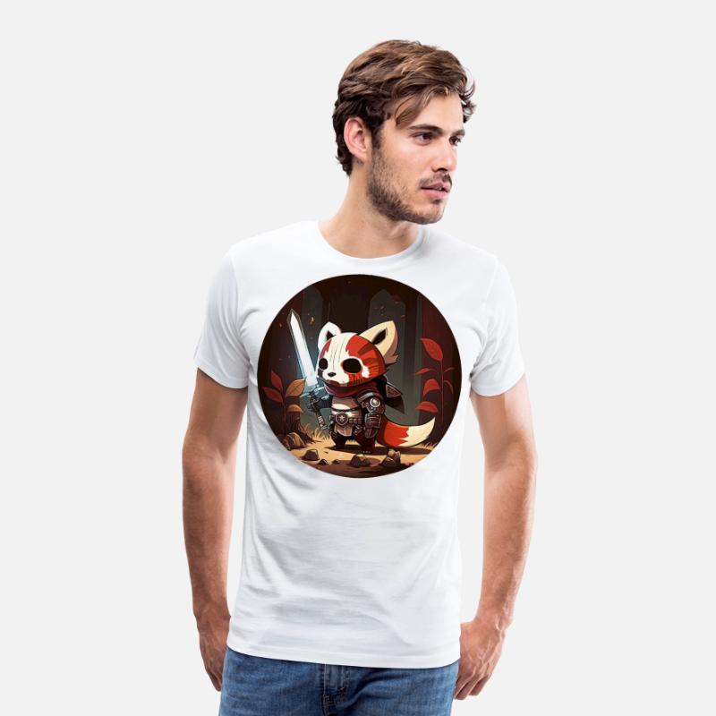 Red Panda Pathfinder Fighter Character Portrait 1