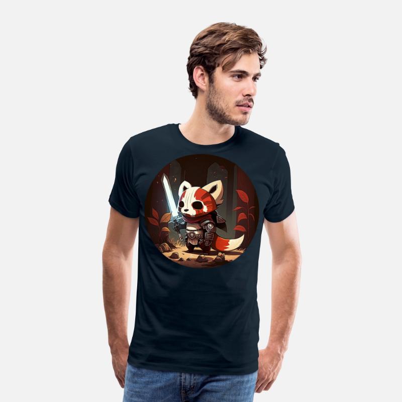 Red Panda Pathfinder Fighter Character Portrait 1