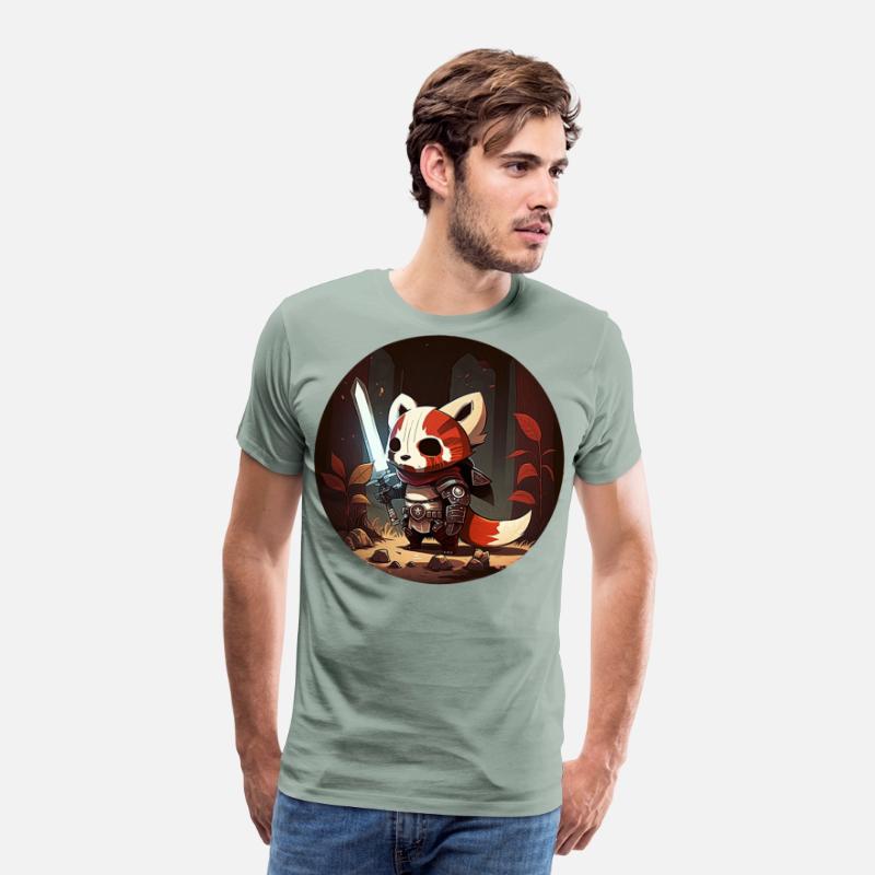 Red Panda Pathfinder Fighter Character Portrait 1