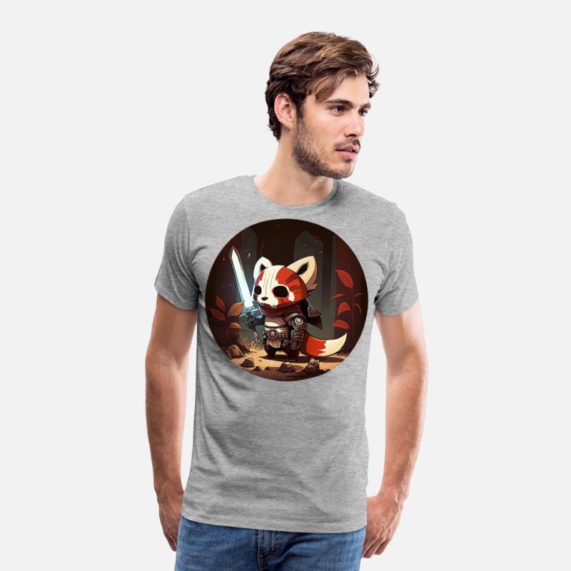 Red Panda Pathfinder Fighter Character Portrait 1