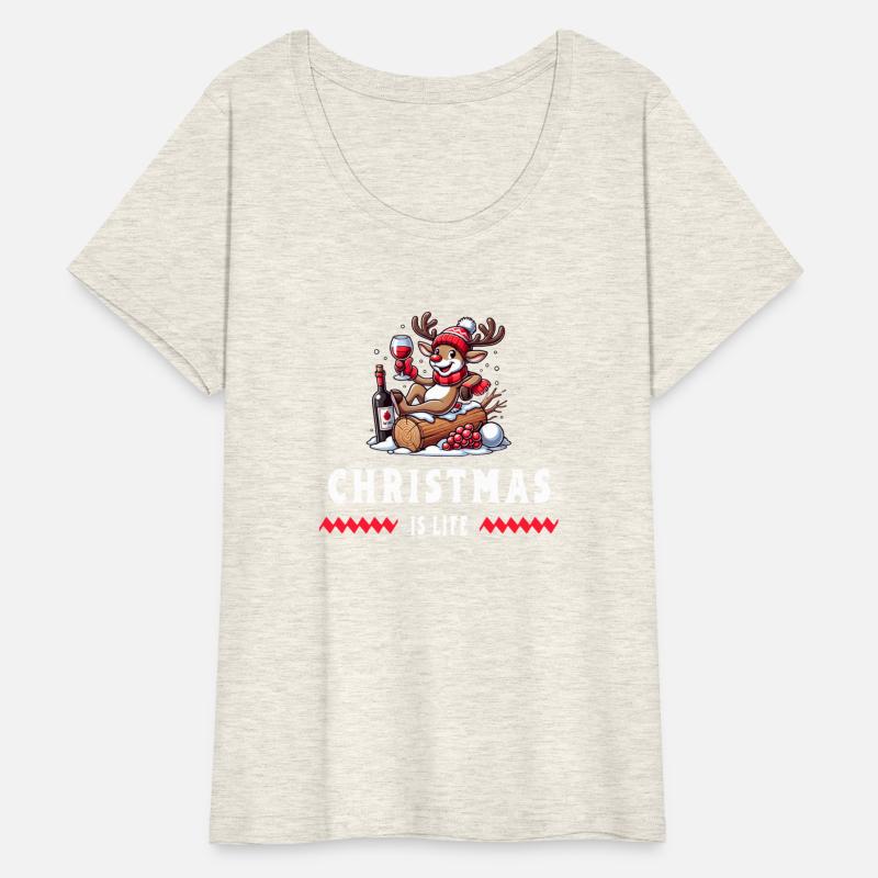 Reindeer With Wine - Christmas Vibes